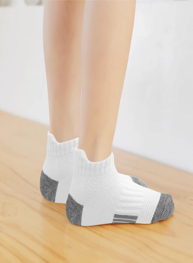 Bemeol Boys Socks 12 Pairs Ankle Socks Boy Sport Athletic Running Sock Low Cut Ankle Sock for Kids(7-10 Years) - Image 3